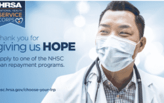 National Health Service Corps repayment programs.