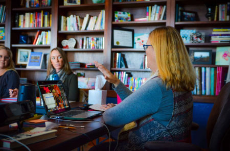 Women speaking on addiction counselor training in Fort Collins, Colorado.