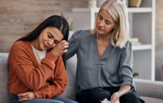 therapist with addiction counseling patient
